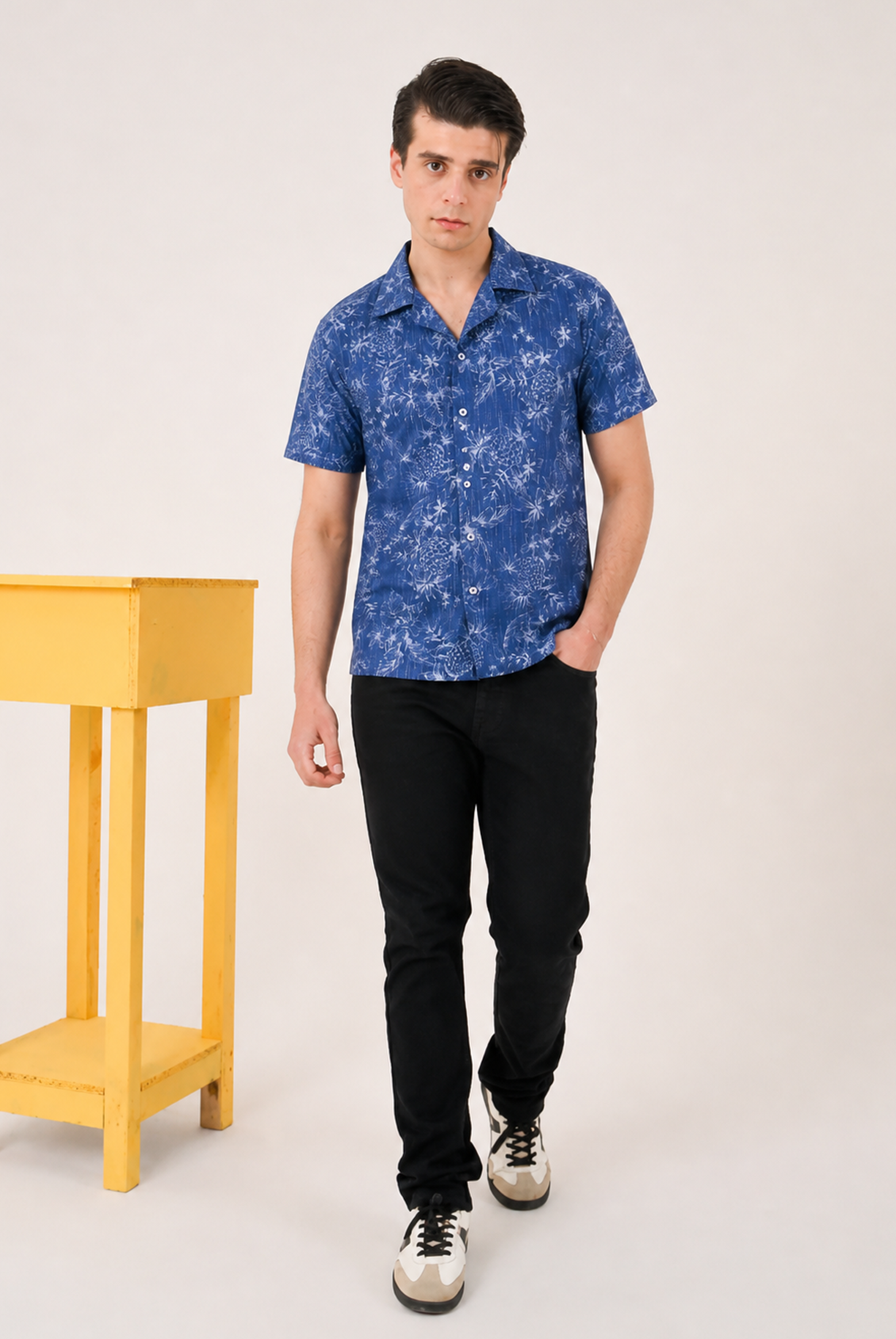 COAT COLLAR NAVY CASUAL SHIRT Reality