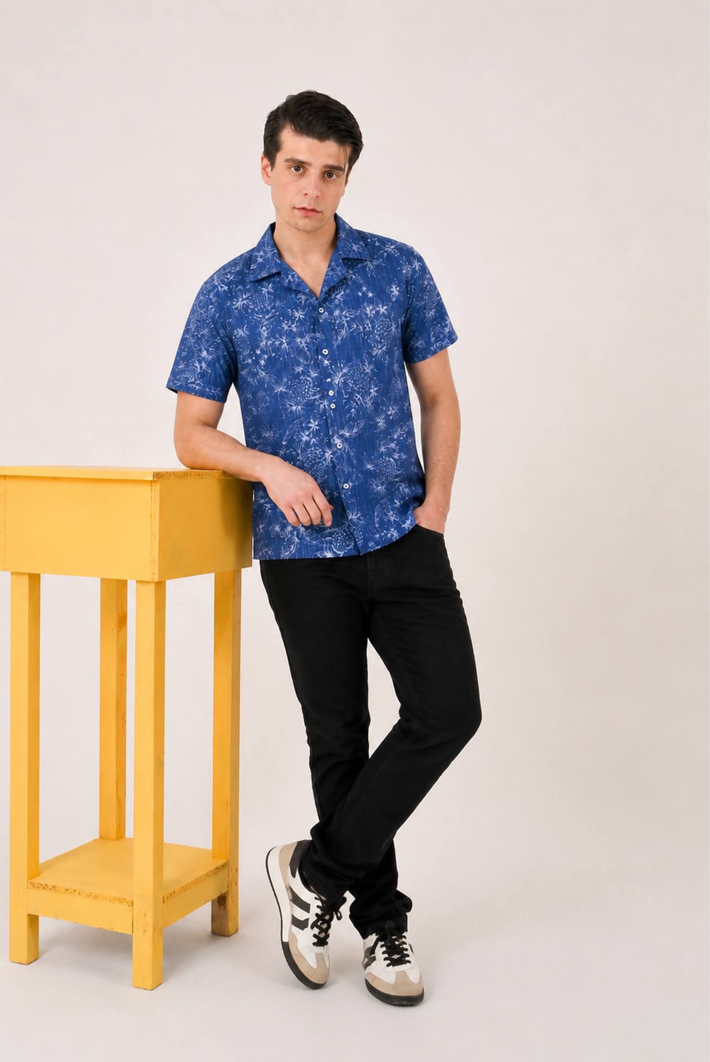 COAT COLLAR NAVY CASUAL SHIRT Reality