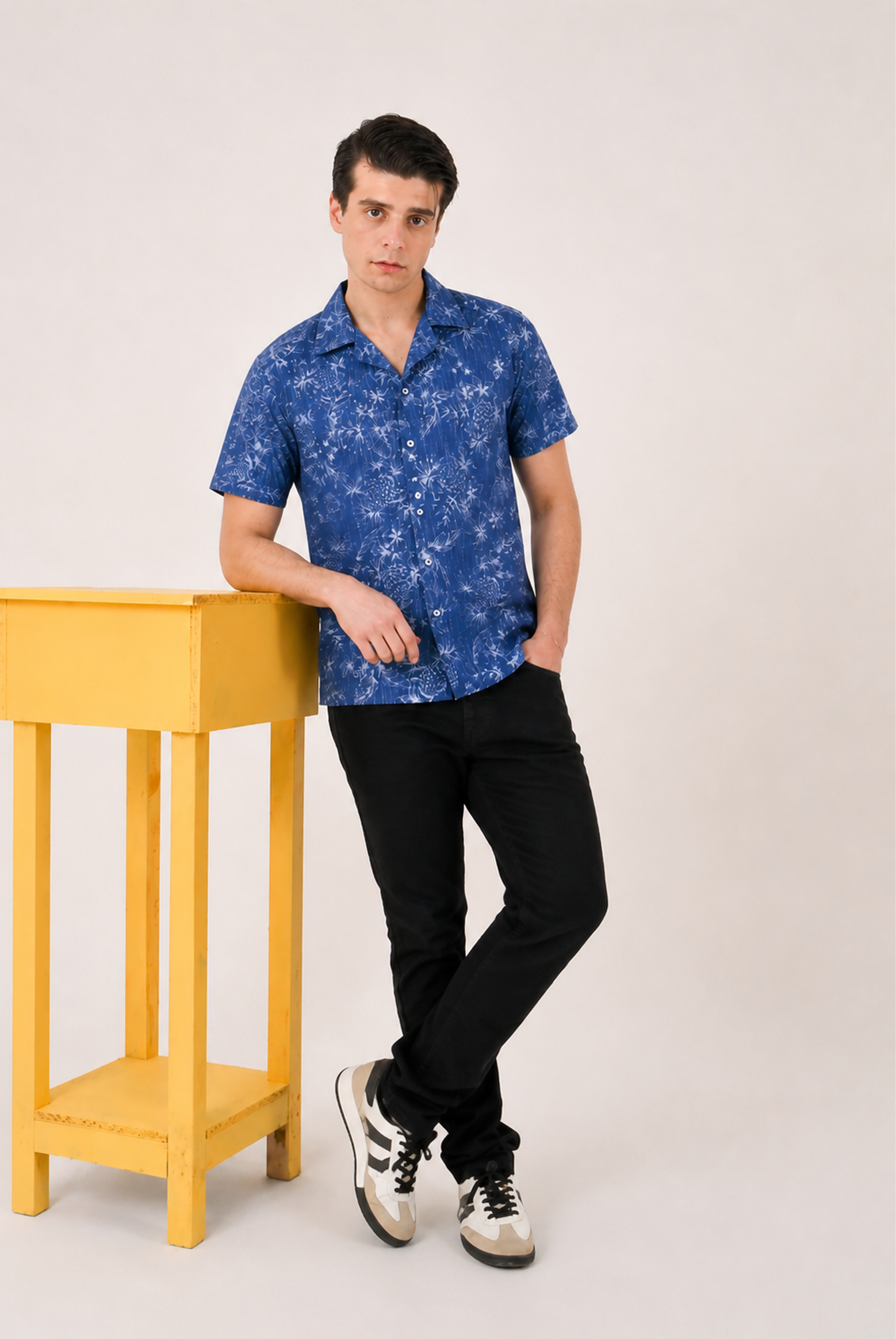 COAT COLLAR NAVY CASUAL SHIRT Reality