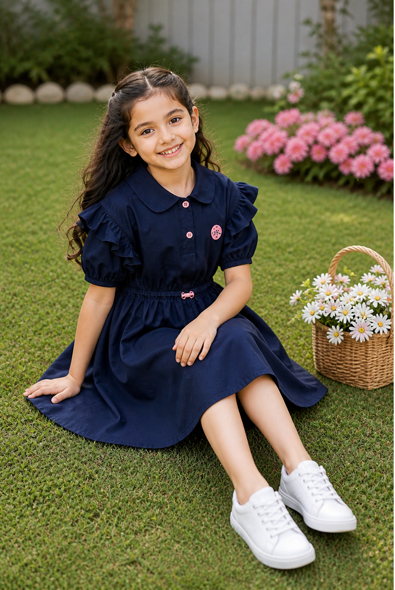GIRLS NAVY FROCK Reality