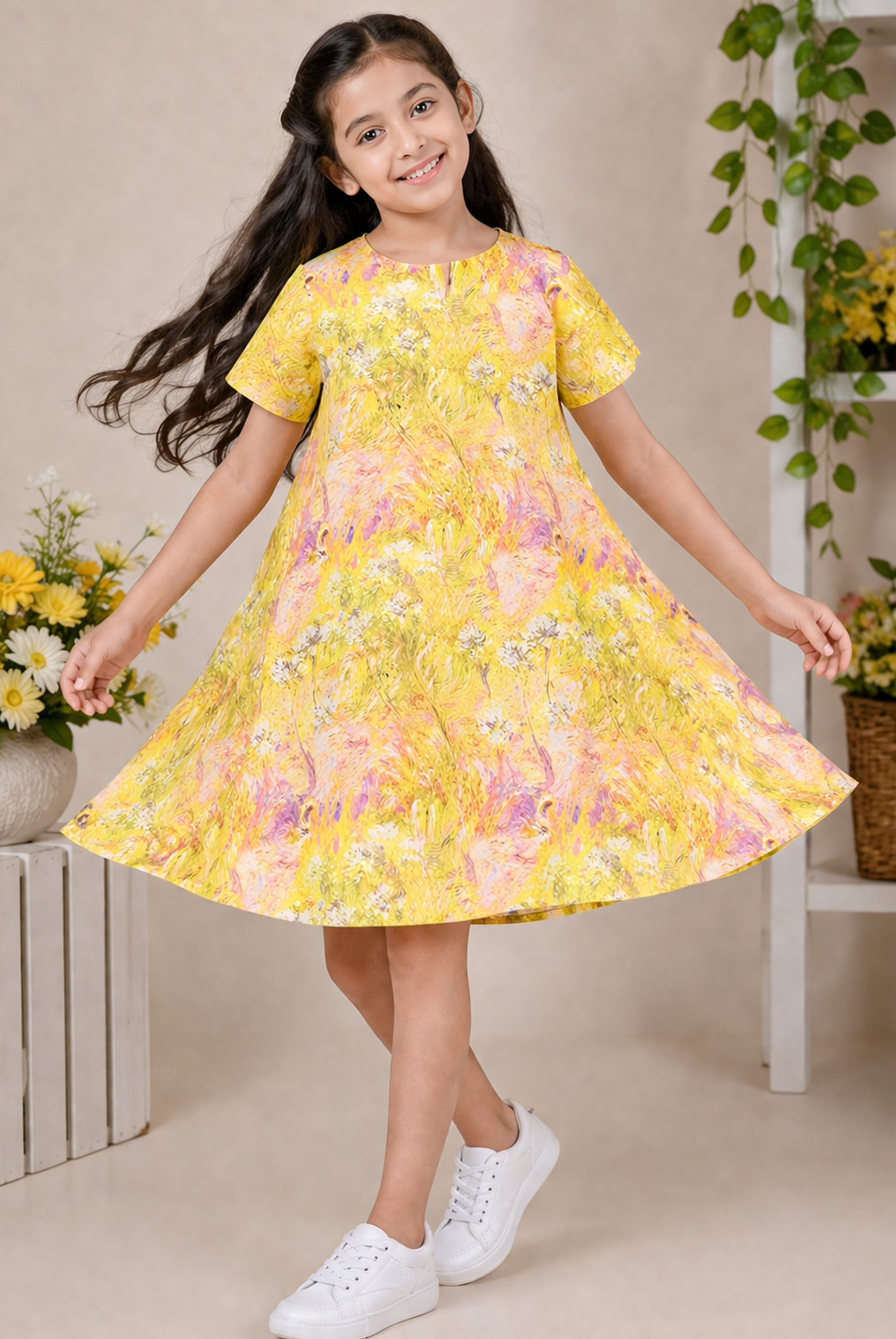 GIRLS YELLOW FROCK