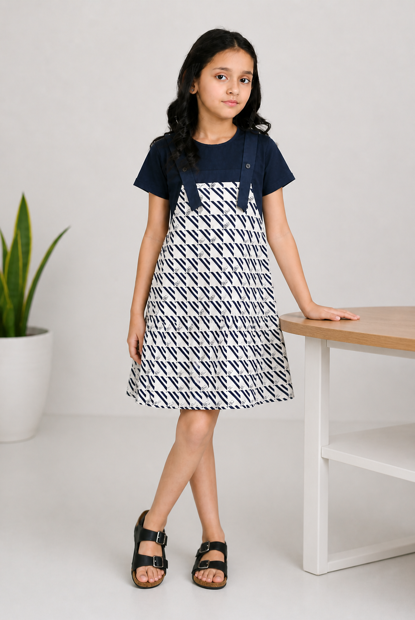 GIRLS NAVY FROCK Reality