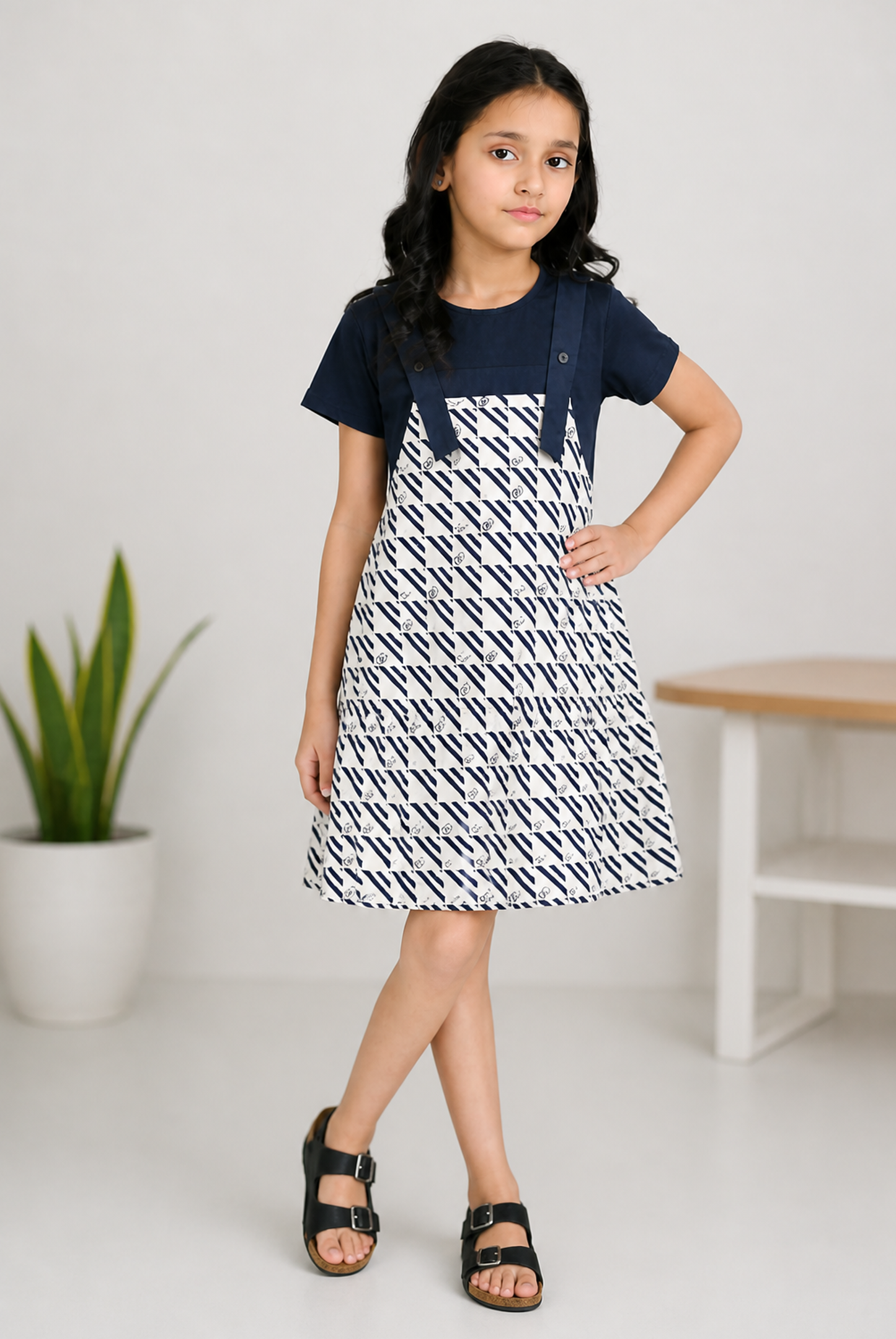 GIRLS NAVY FROCK Reality