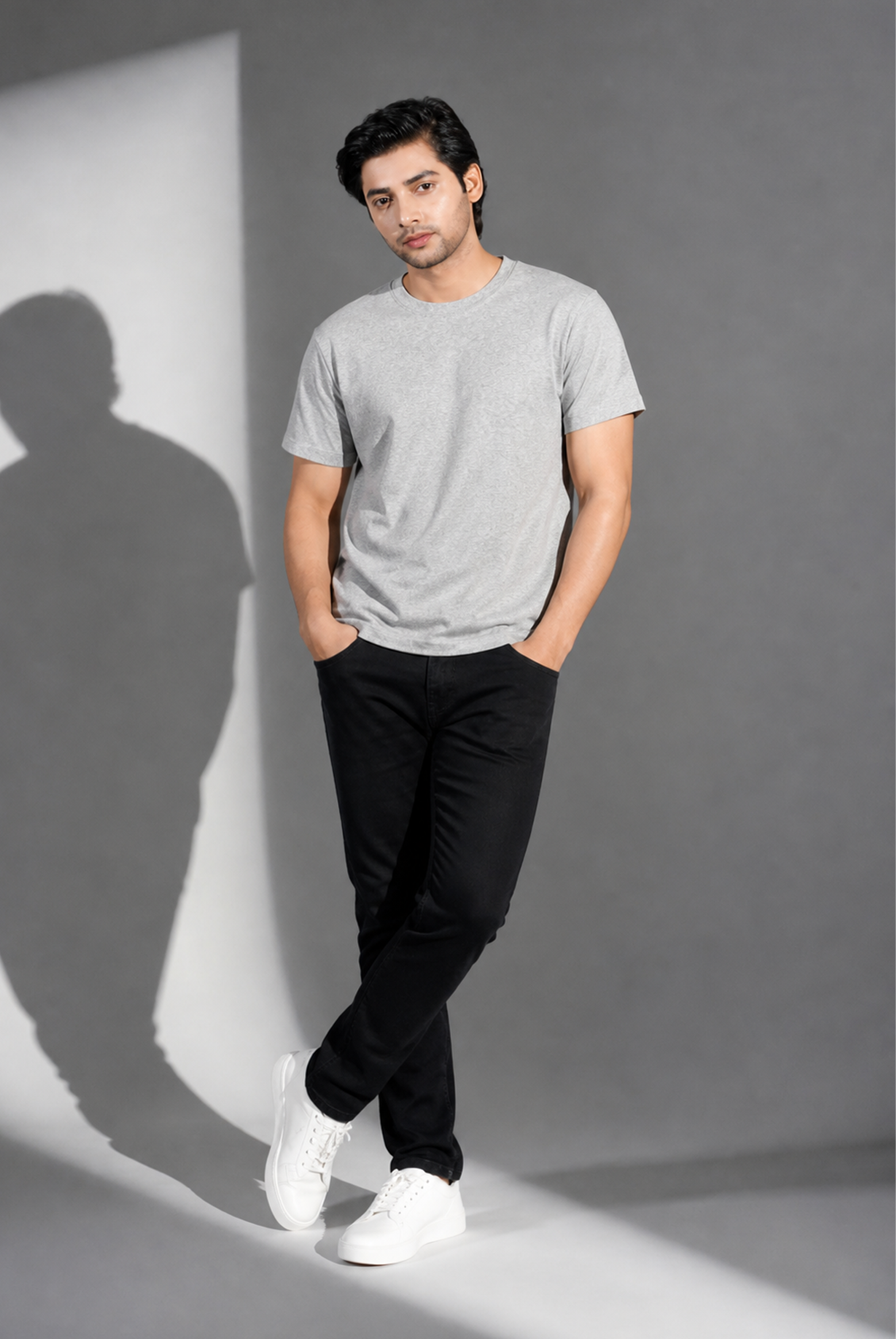 MEN GREYDOWN SHOULDER T-SHIRT Reality