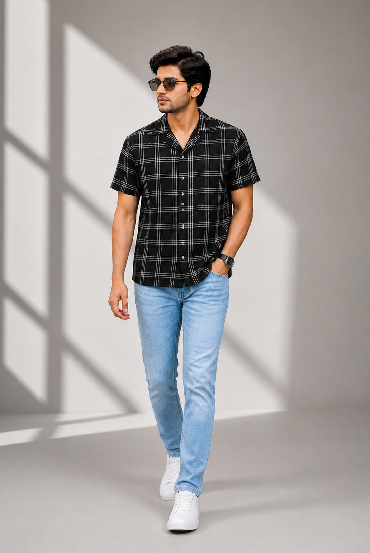 COAT COLLAR SHIRT BLACK Reality