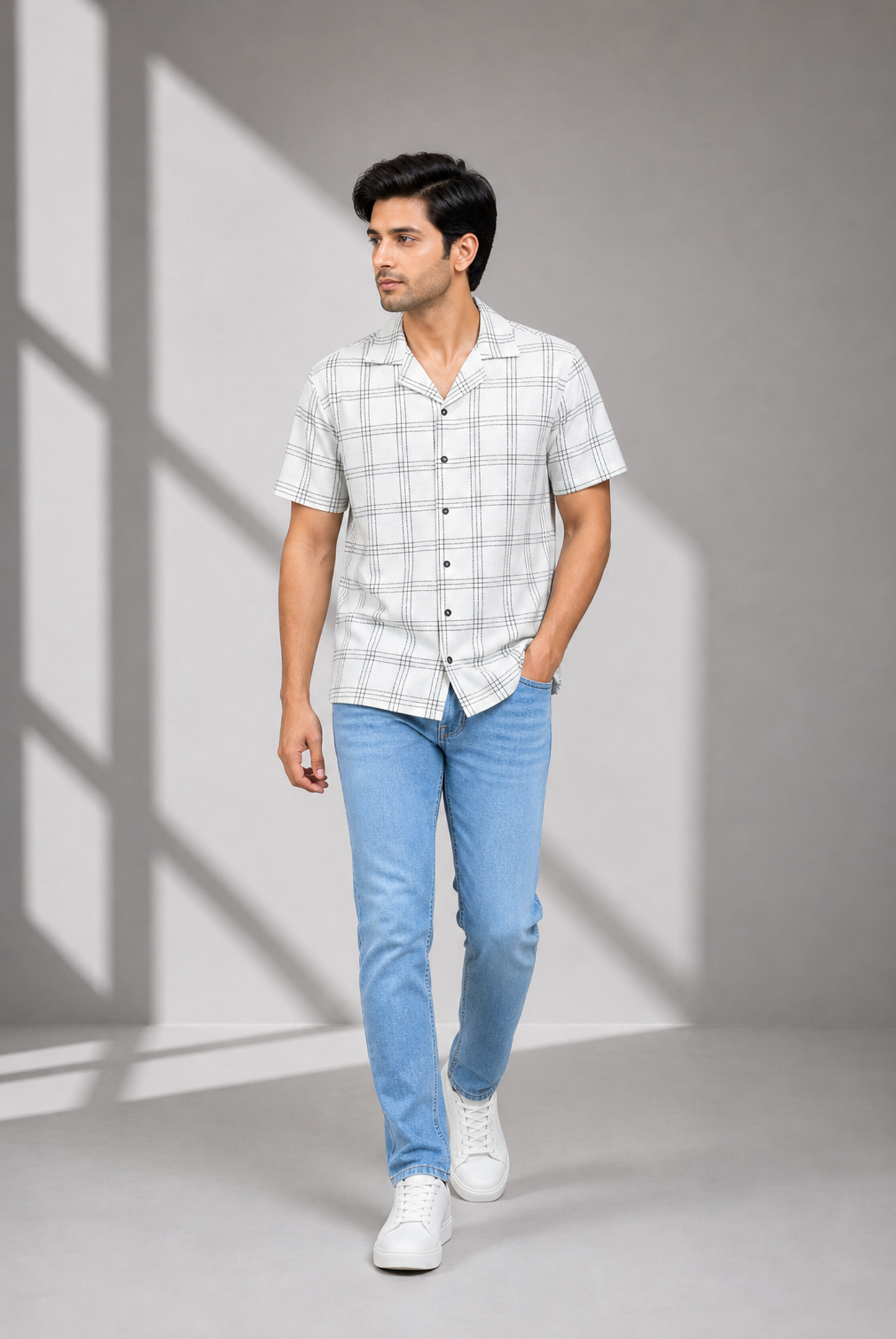 MEN WHITE CASUAL SHIRT Reality