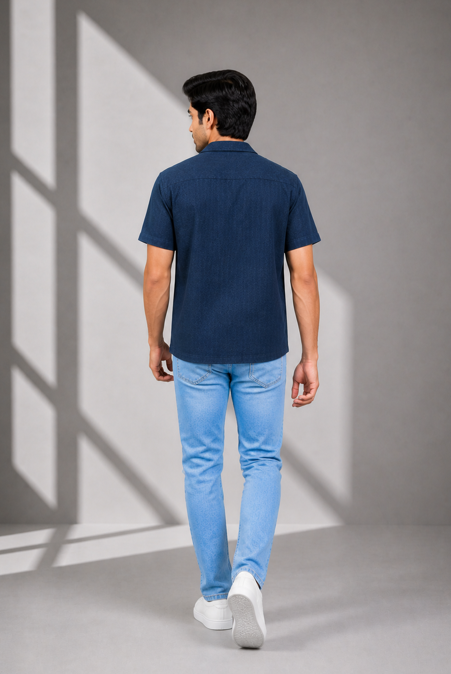 MEN NAVY CASUAL SHIRT Reality