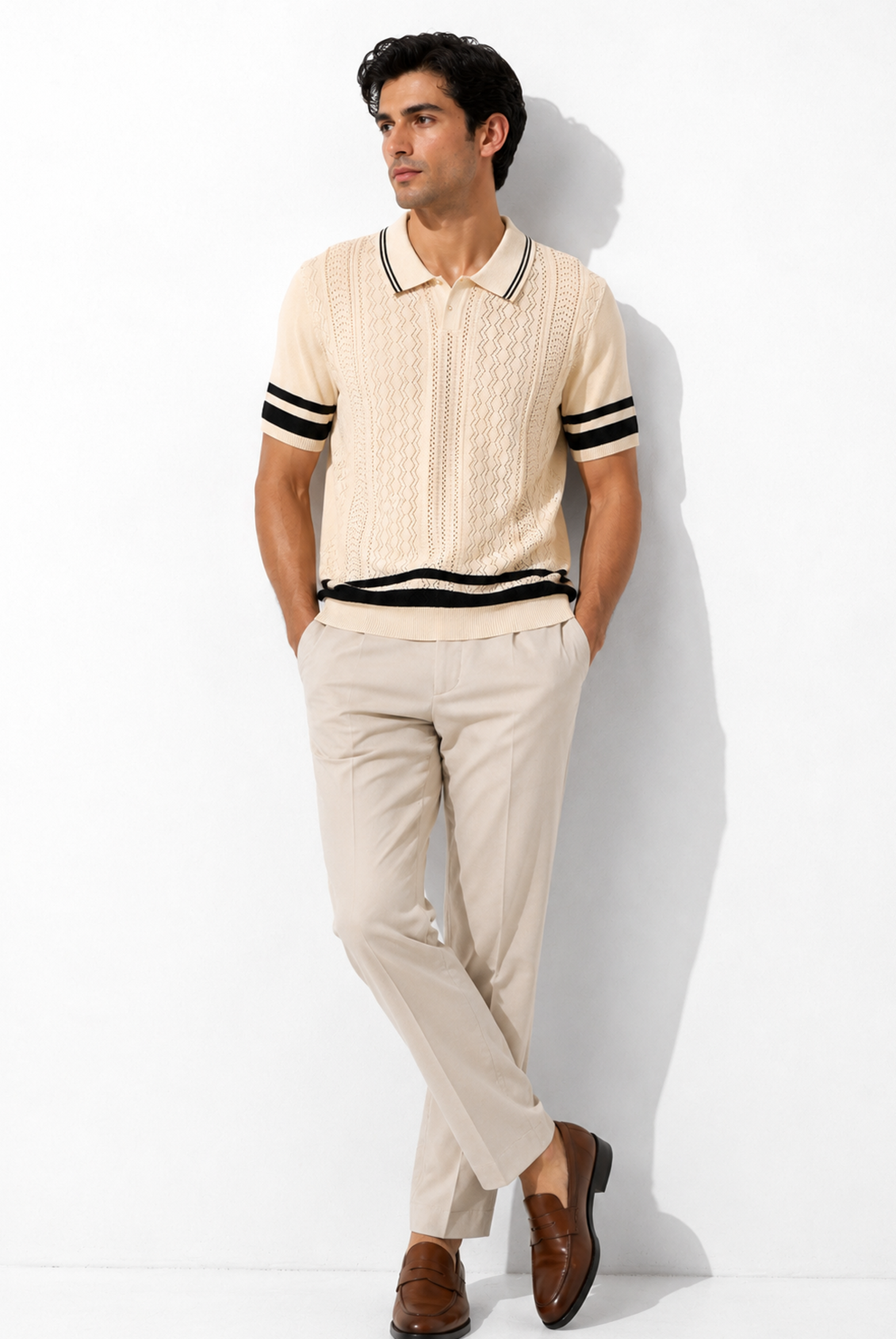 IMPORTED KNITTED SKIN POLO Reality