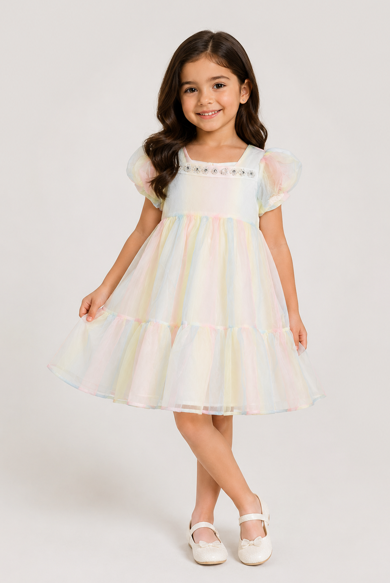 GIRLS LIGHT PINK FROCK Reality