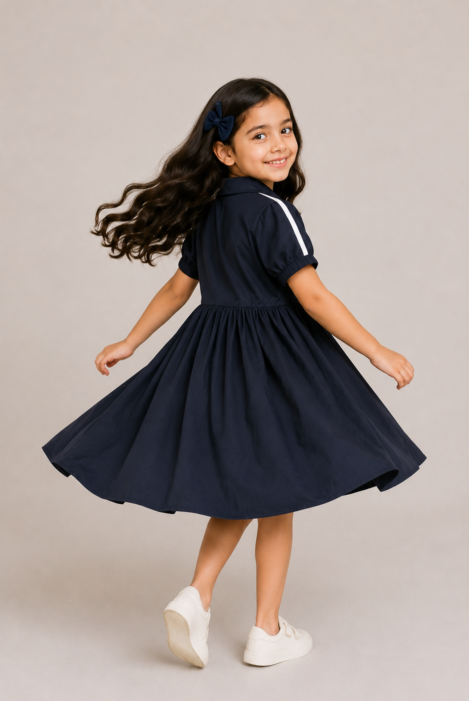 GIRLS NAVY FROCK Reality