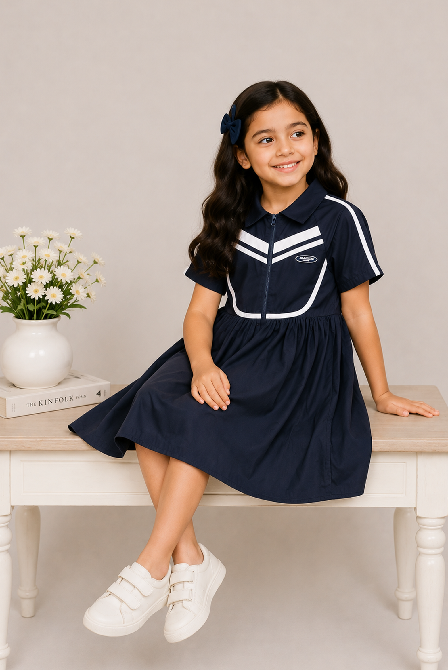 GIRLS NAVY FROCK Reality