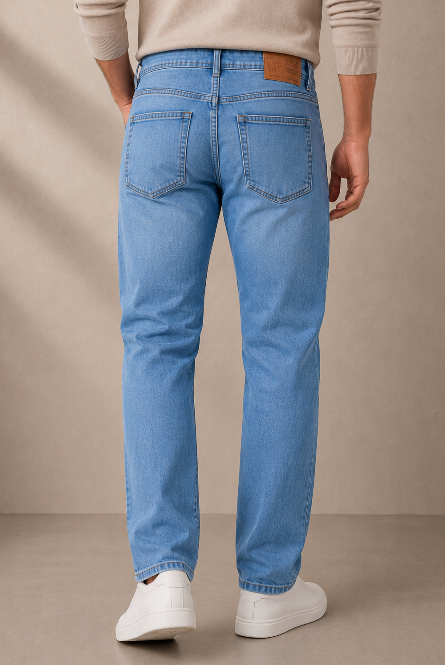 MEN LIGHT BLUE STRAIGHT FIT DENIM Reality