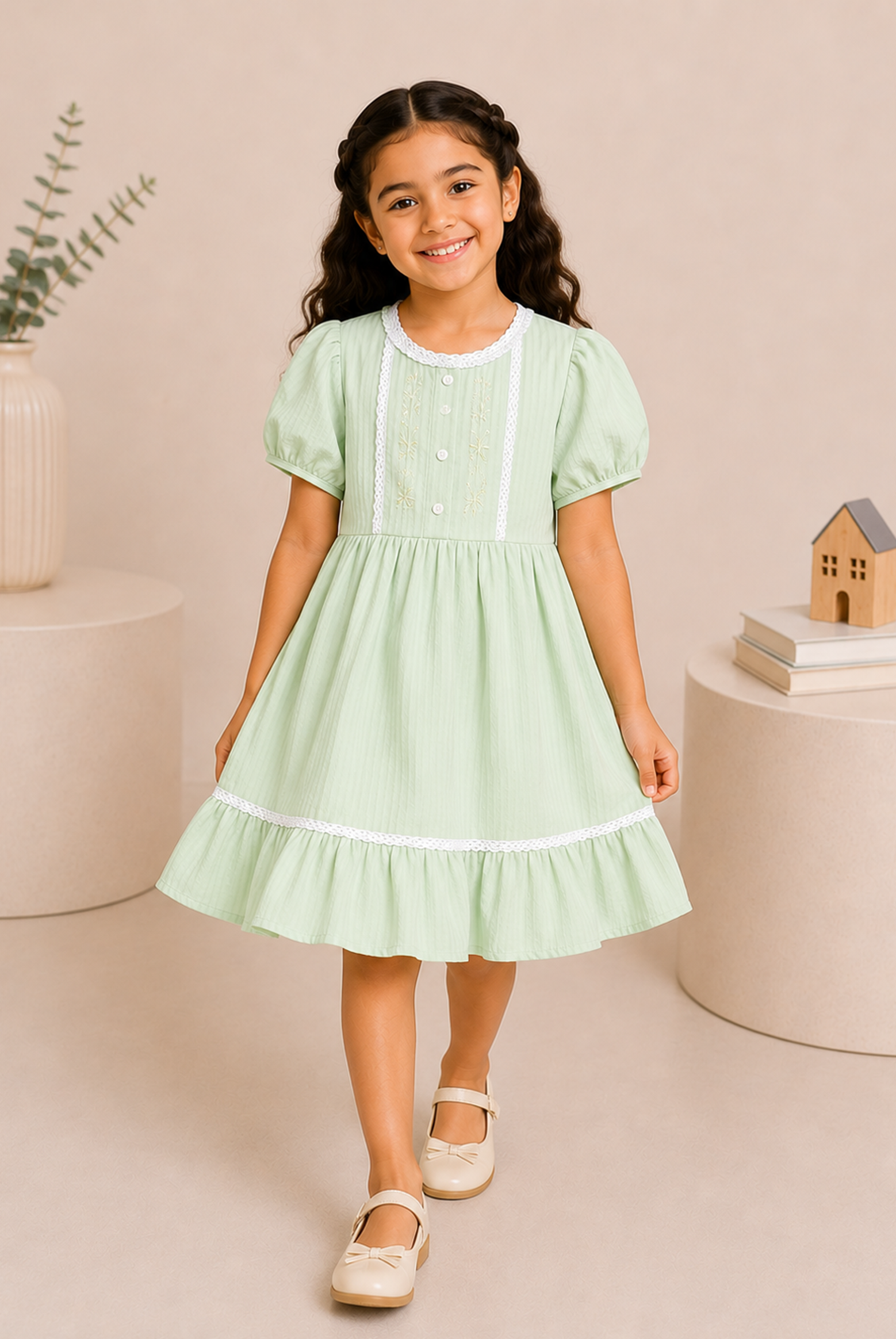 GIRLS GREEN FROCK Reality