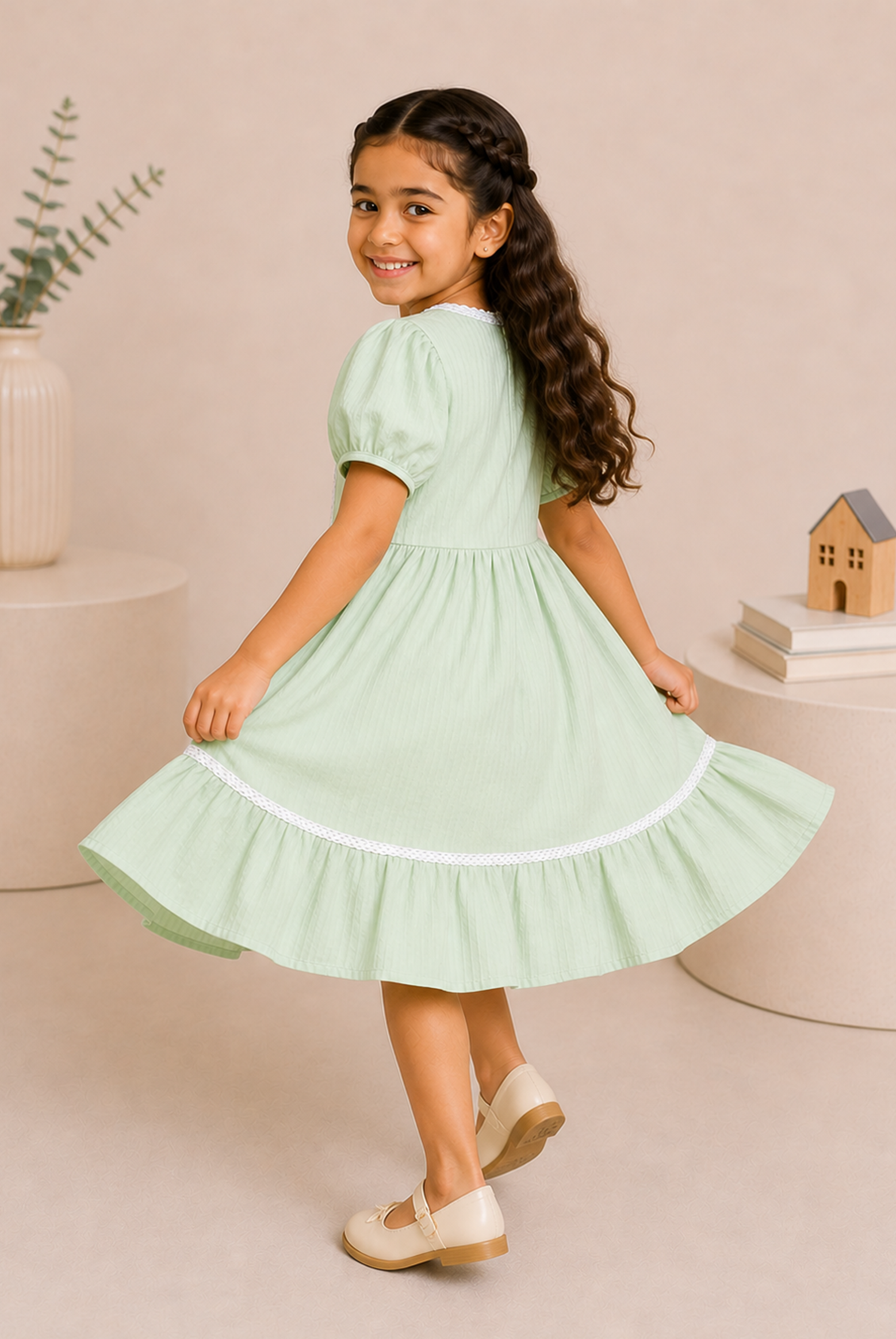 GIRLS GREEN FROCK Reality