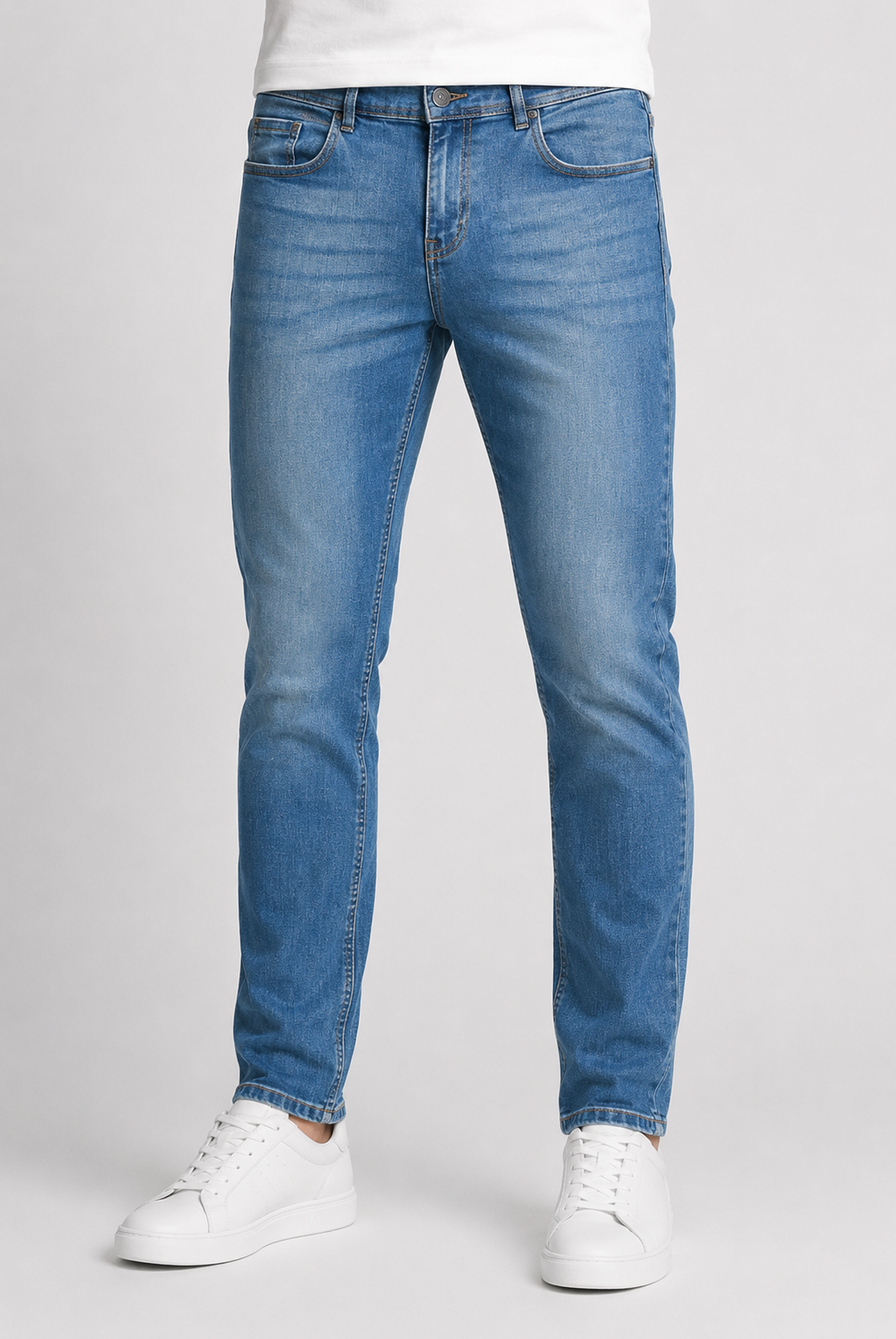 MEN LIGHT blue Skin Fit Denim Reality