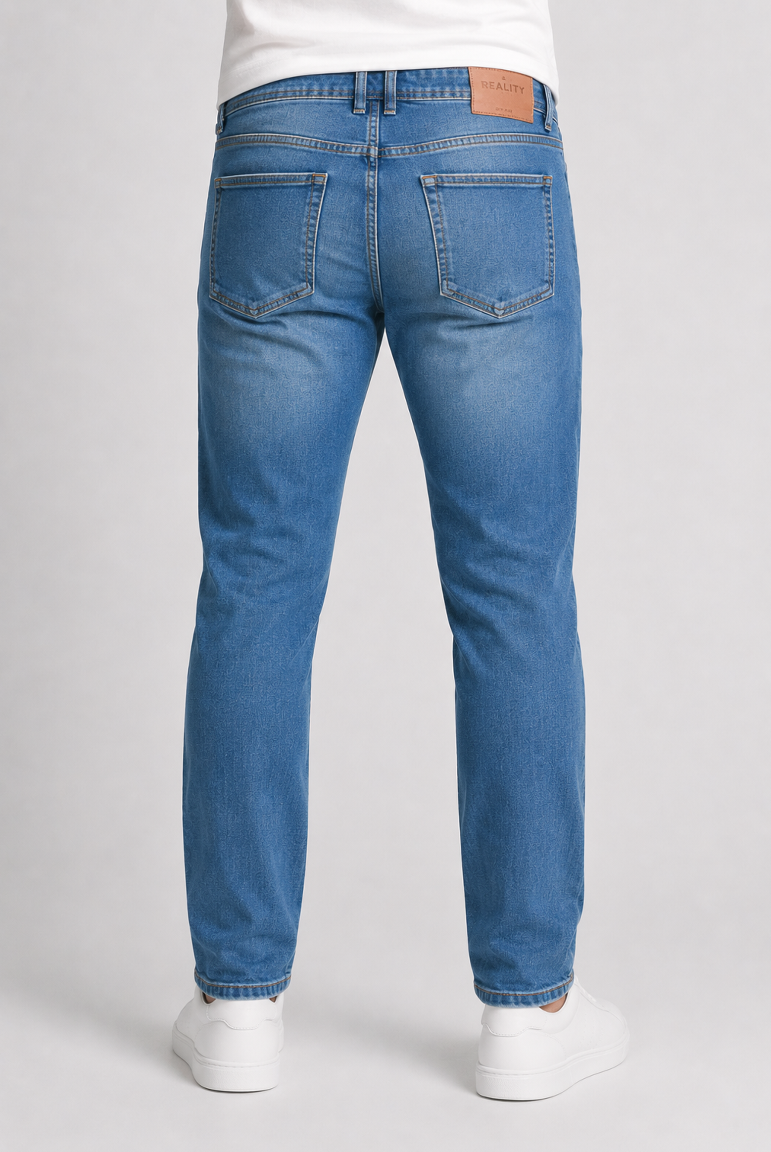 MEN LIGHT blue Skin Fit Denim Reality