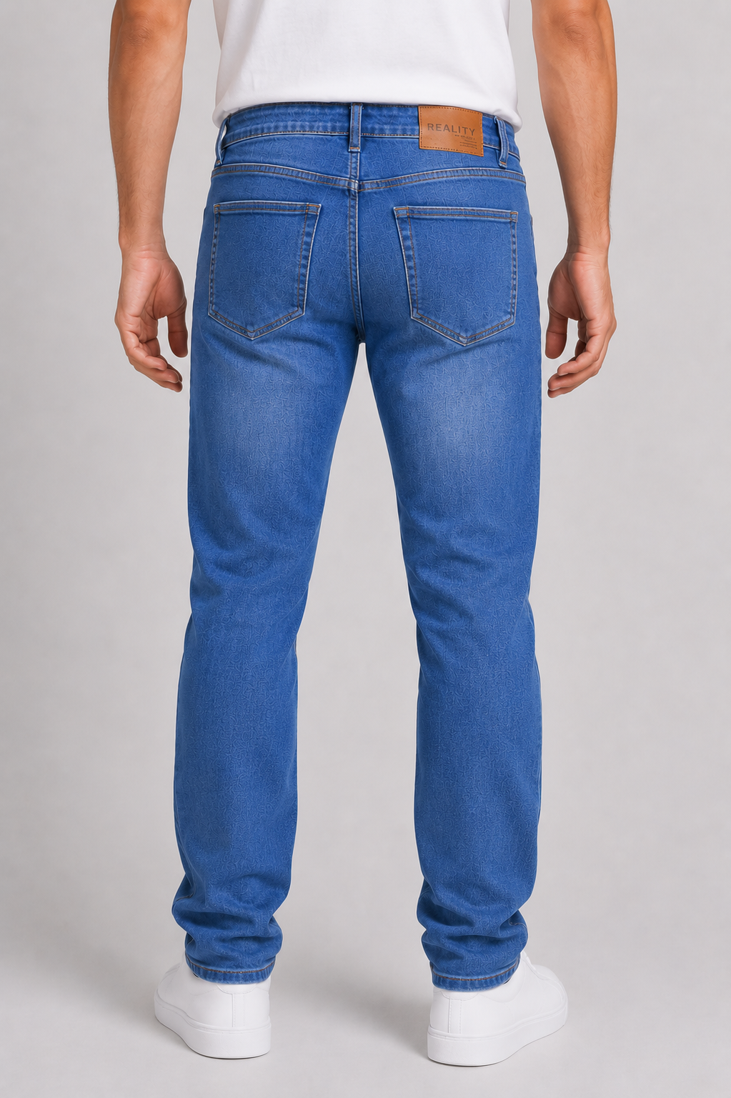 MEN BLUE Skin Fit Denim Reality
