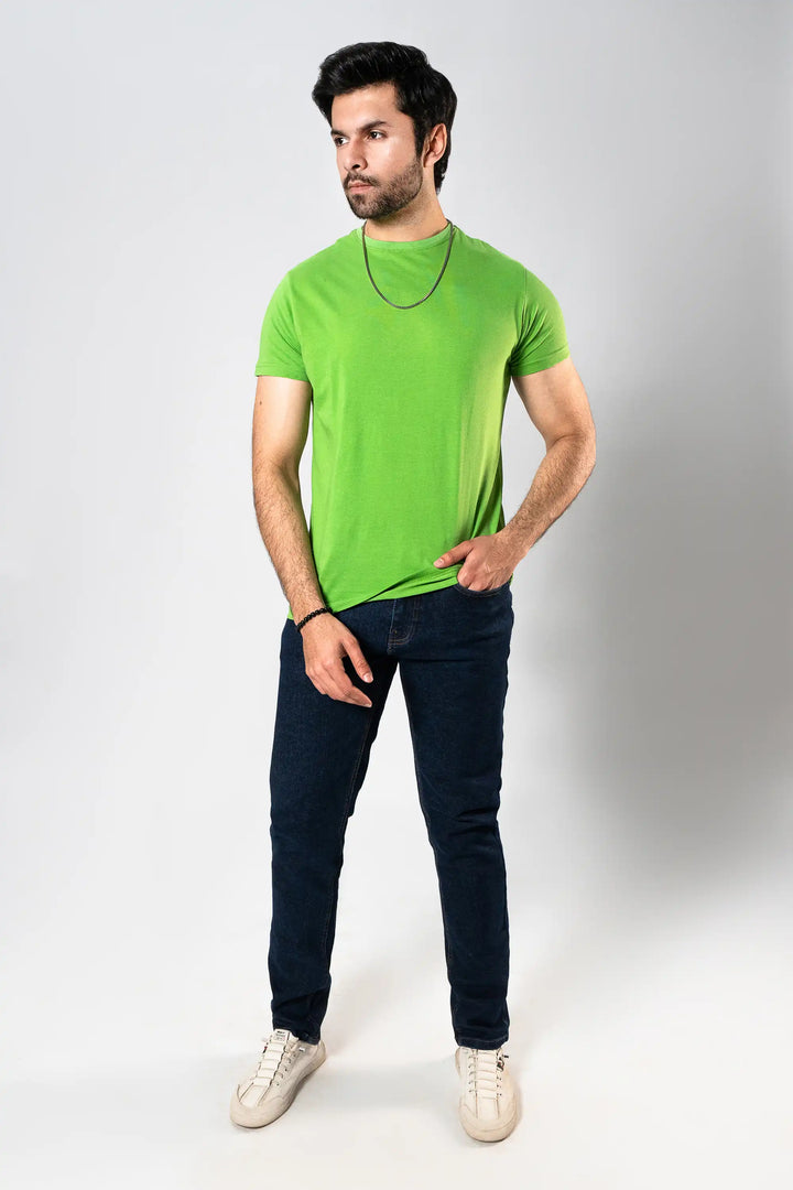 MEN GREEN BASIC T-SHIRT Reality