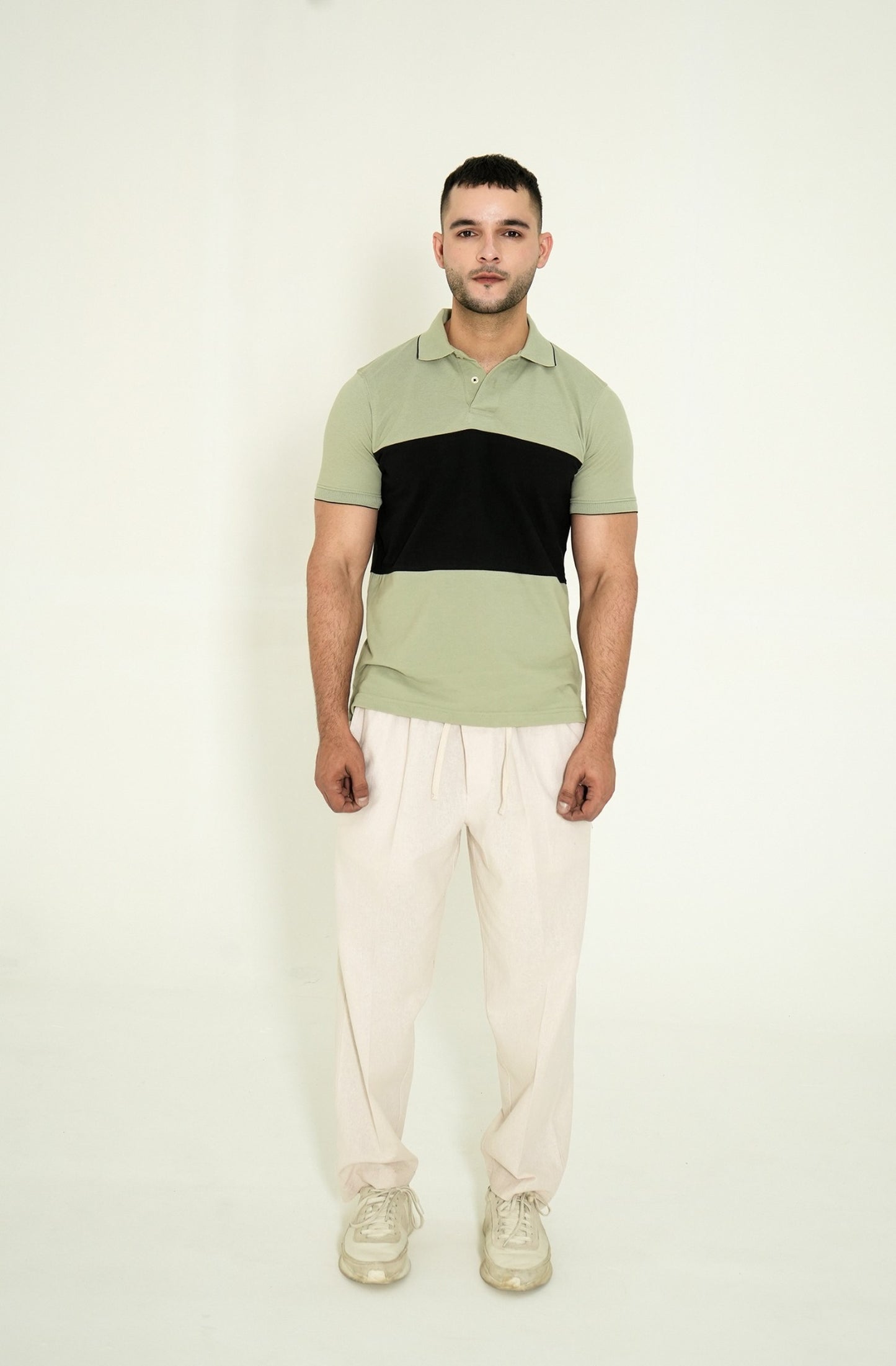 MEN LIGHT GREY POLO