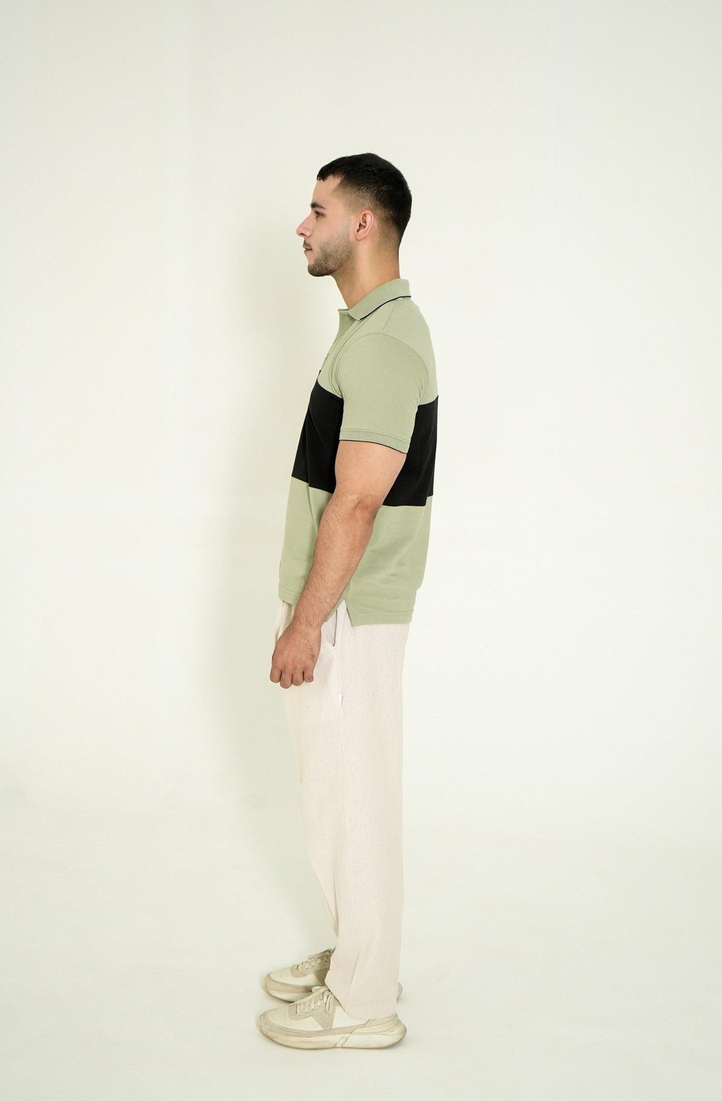 MEN LIGHT GREY POLO