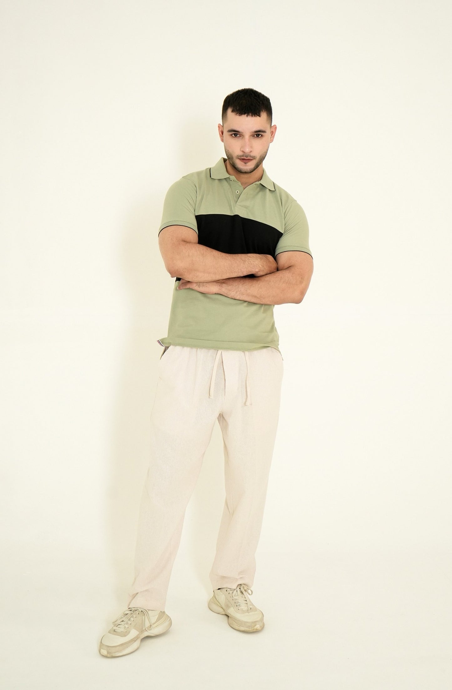 MEN LIGHT GREY POLO