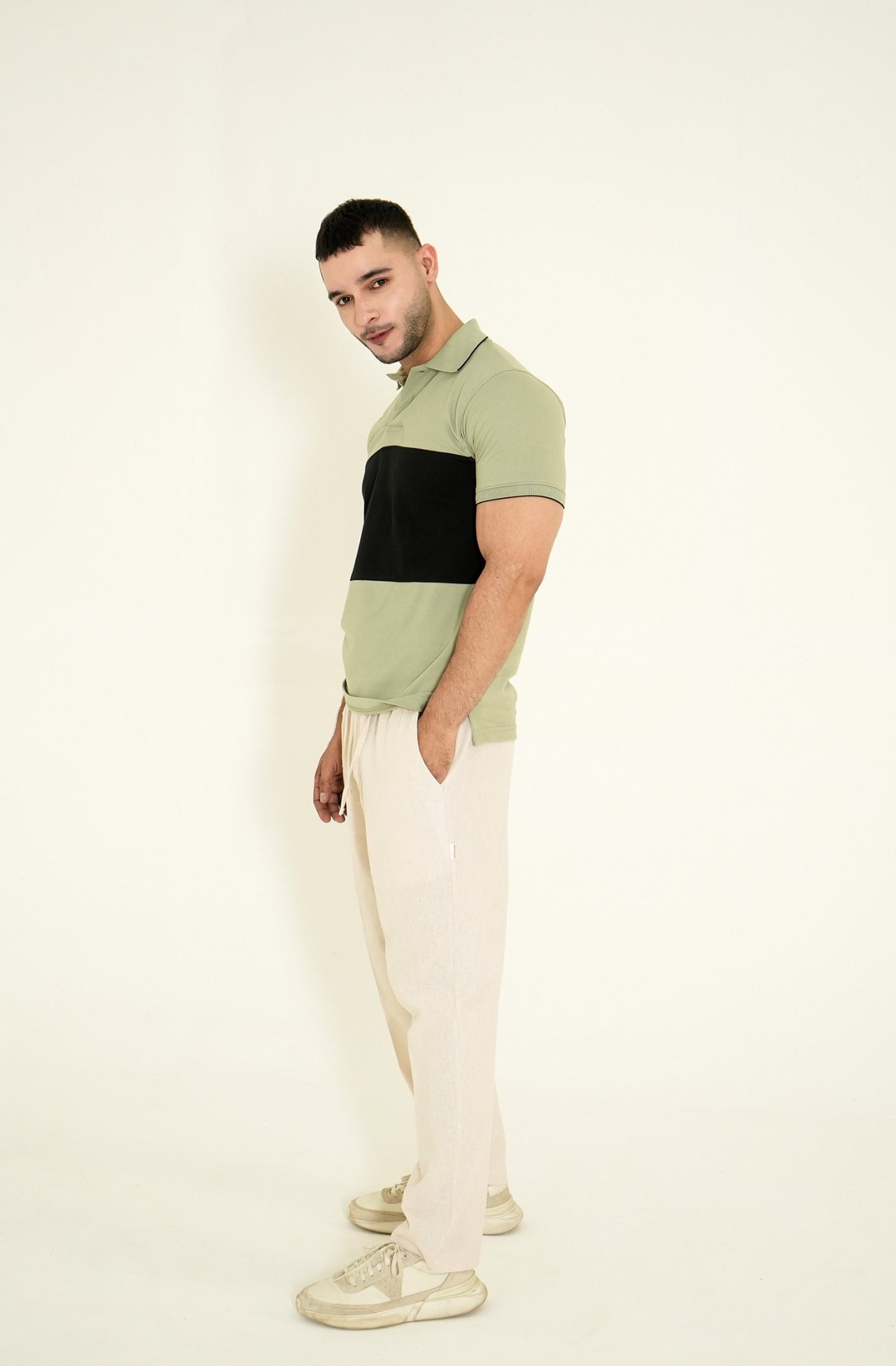 MEN LIGHT GREY POLO