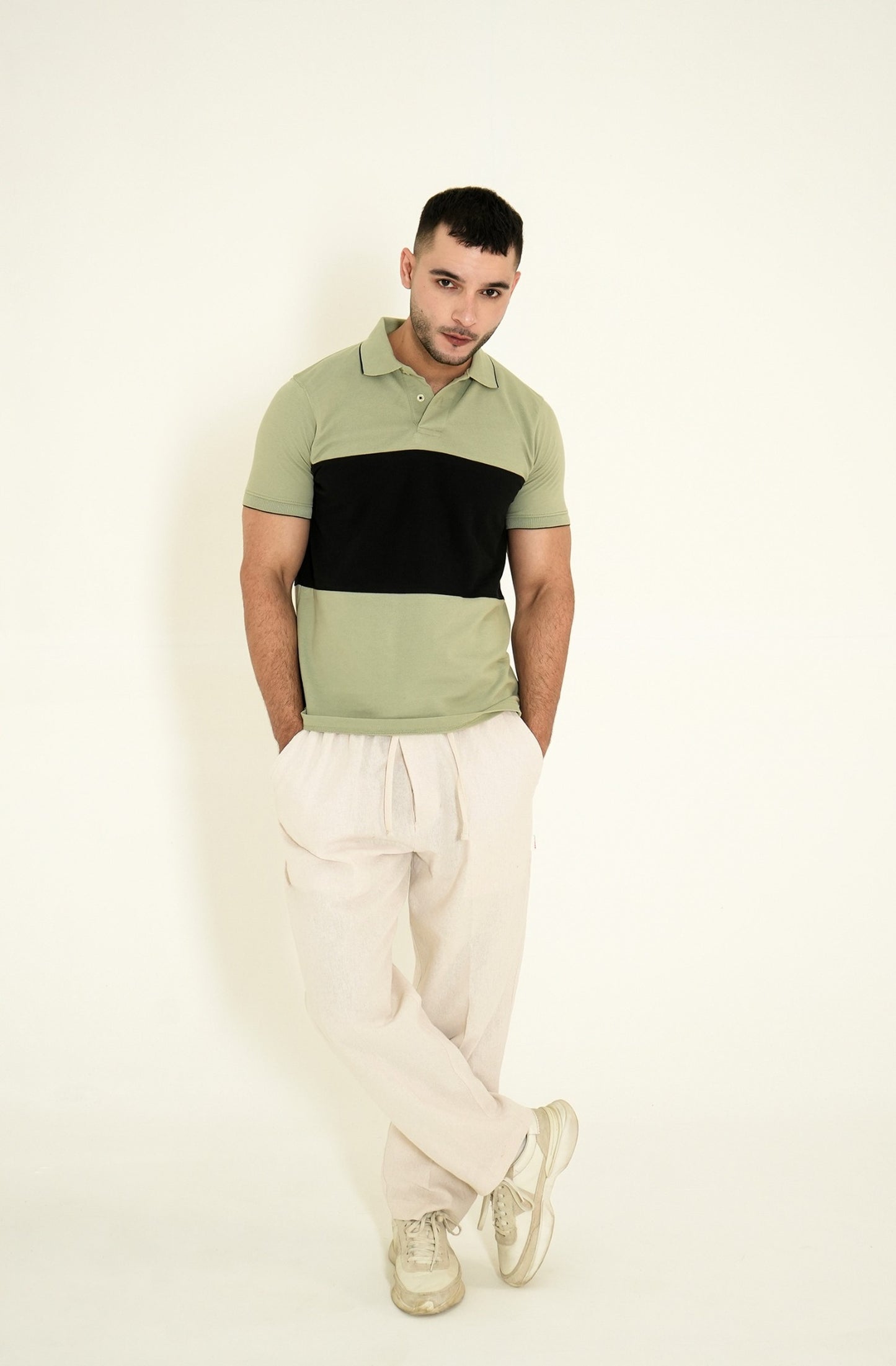 MEN LIGHT GREY POLO