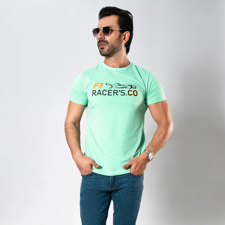 MEN GREEN GRAPHIC T-SHIRT Reality