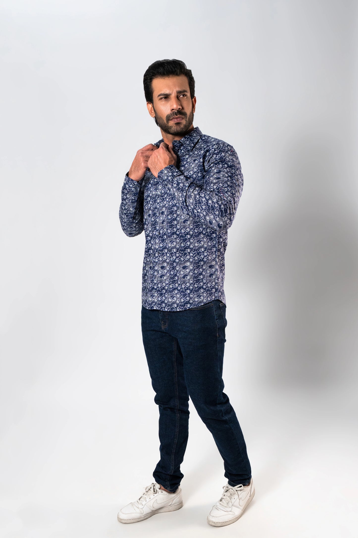 MEN NAVY CASUAL SHIRT Reality