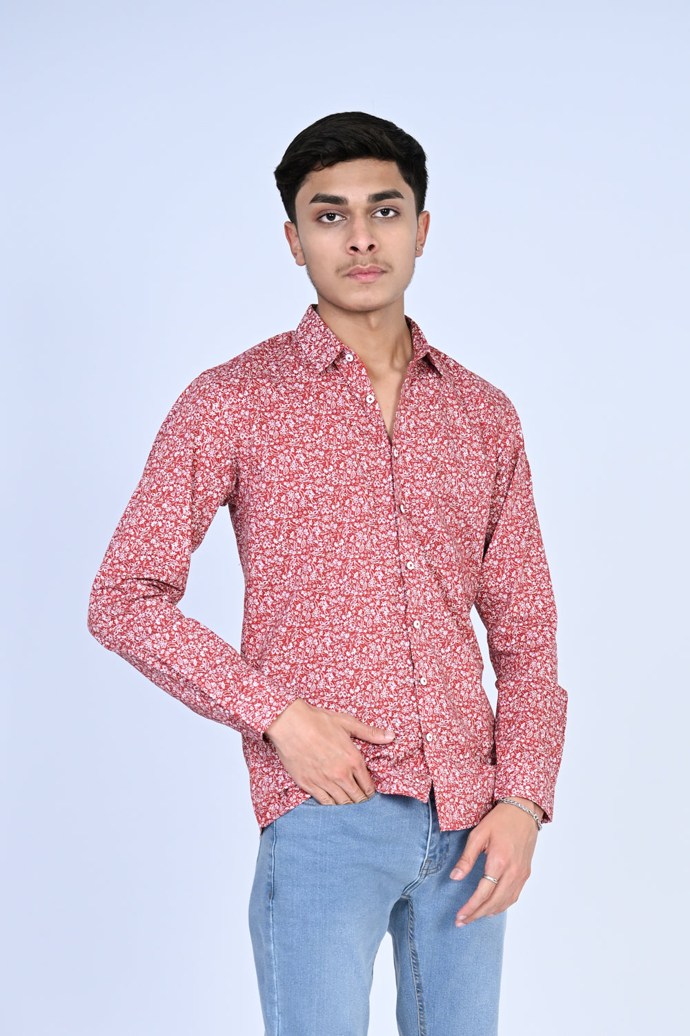 MEN RED CASUAL SHIRT Reality