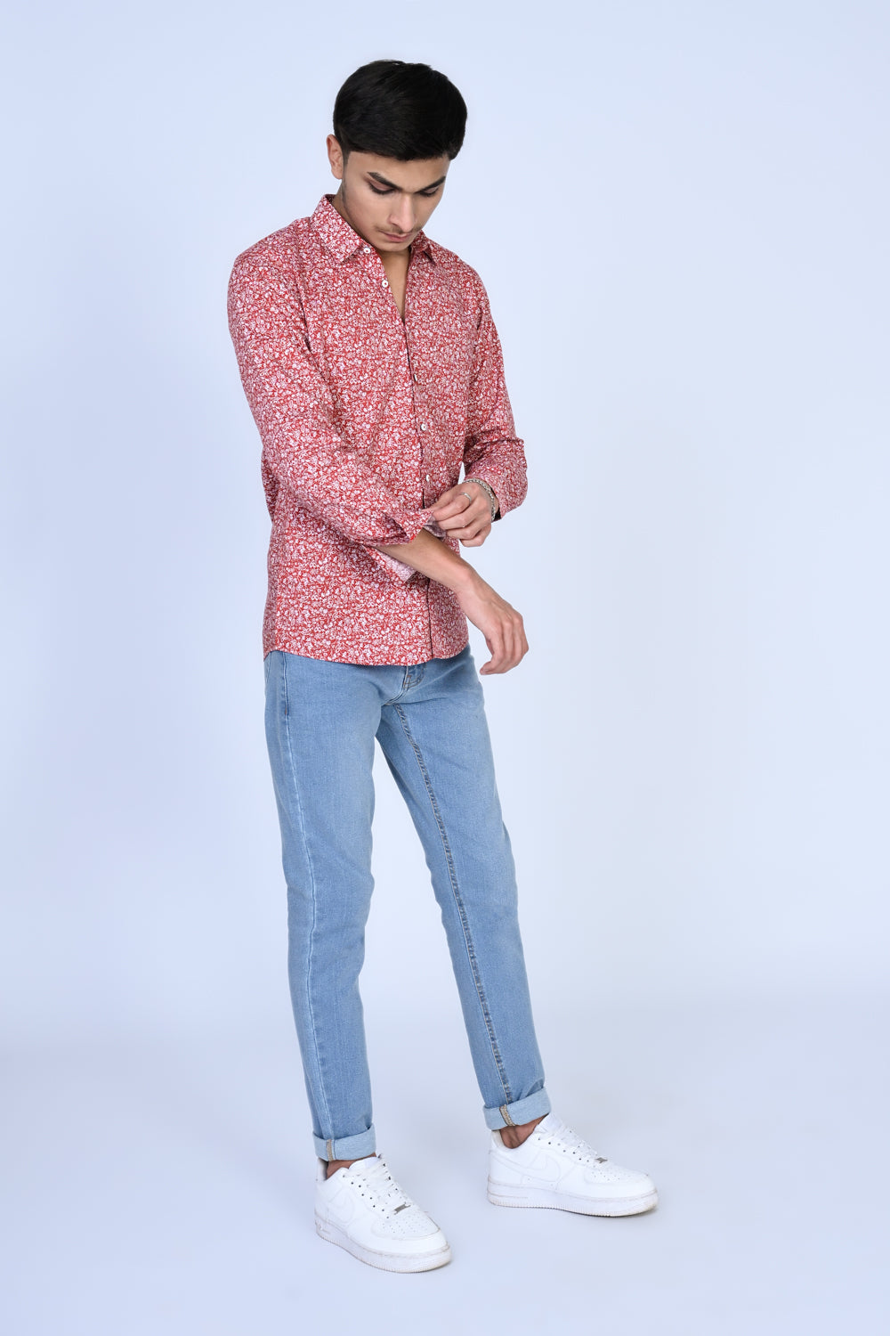 MEN RED CASUAL SHIRT Reality