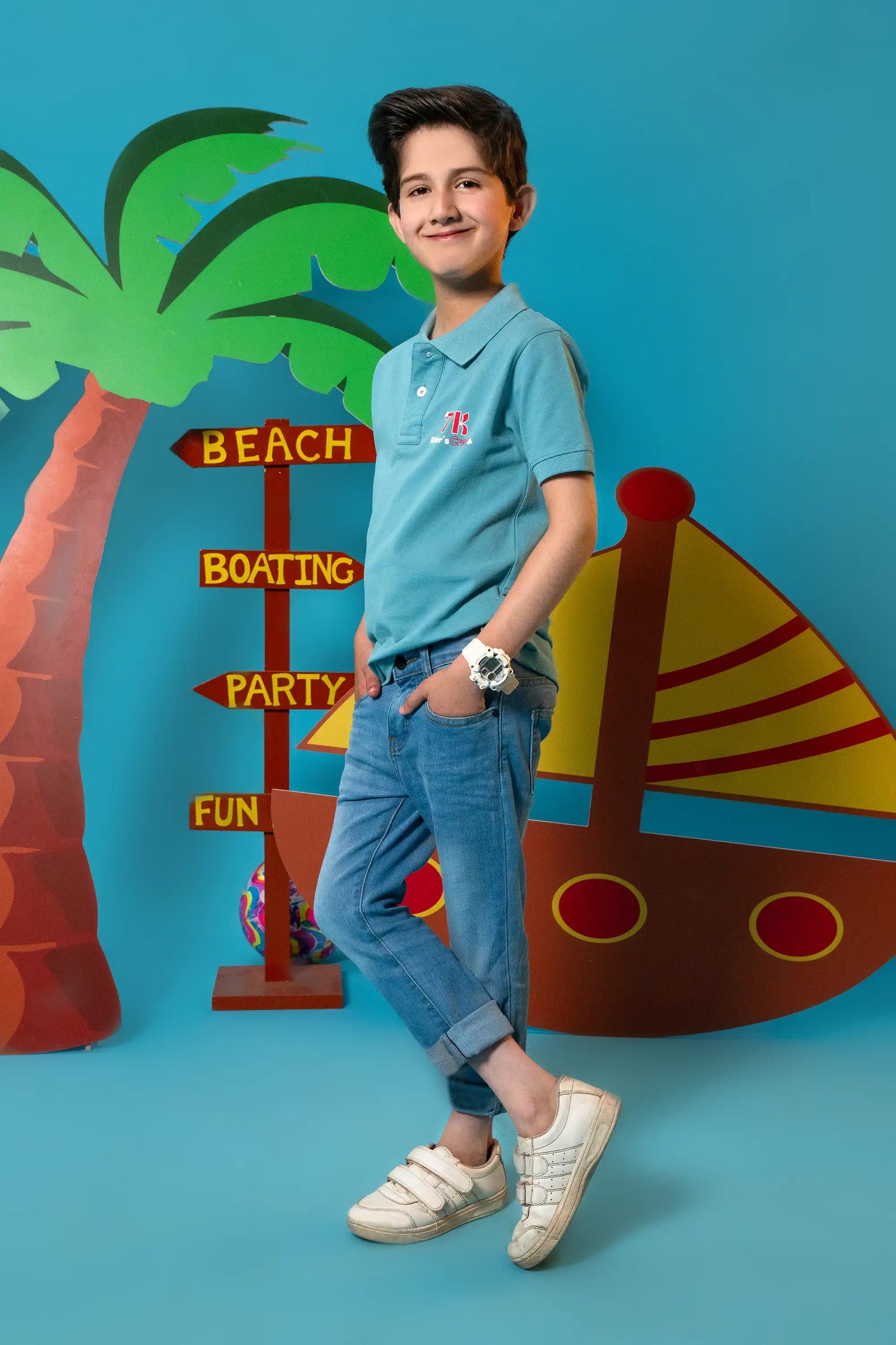 Soft Blue Polo Shirt Reality