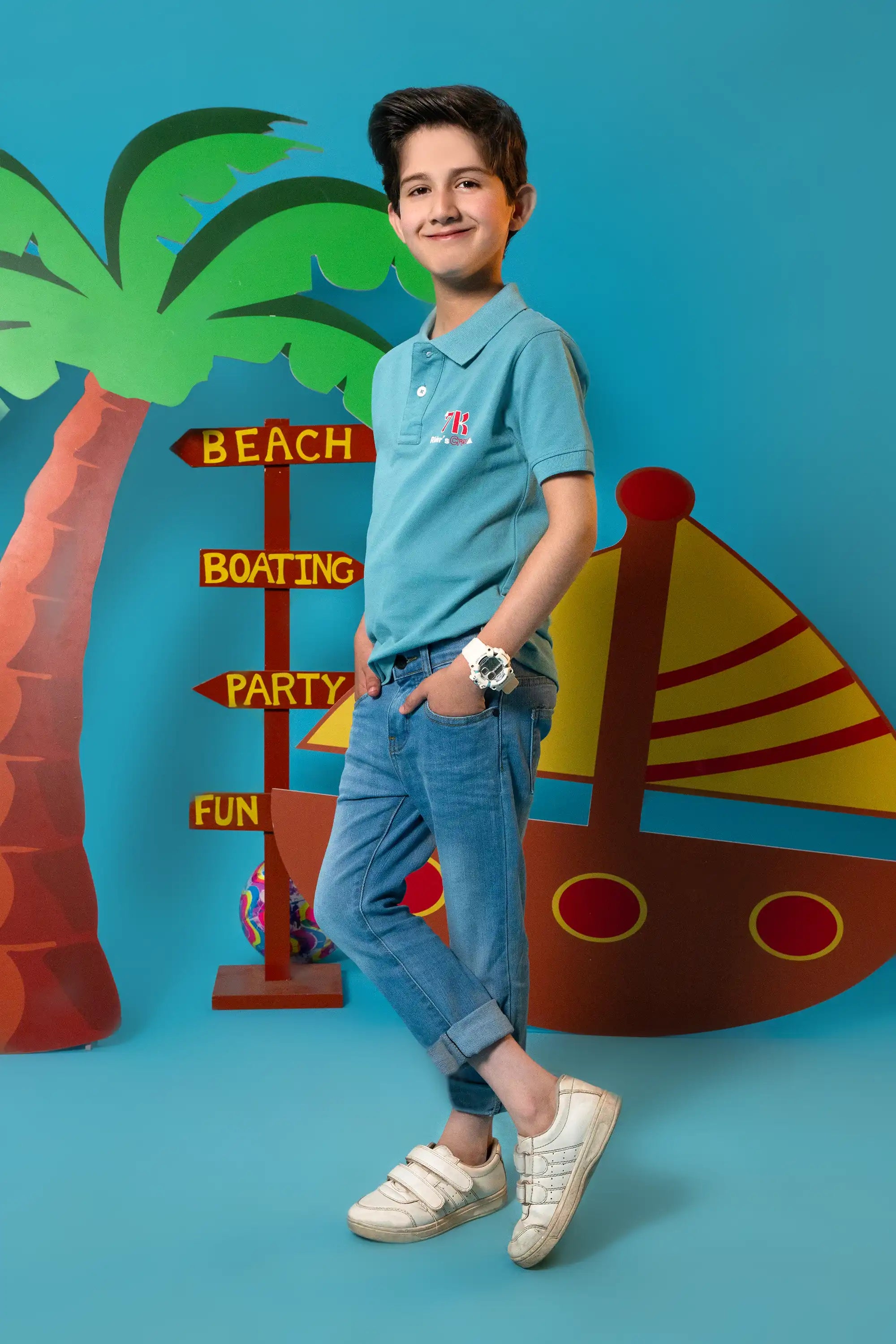 Soft Blue Polo Shirt Reality