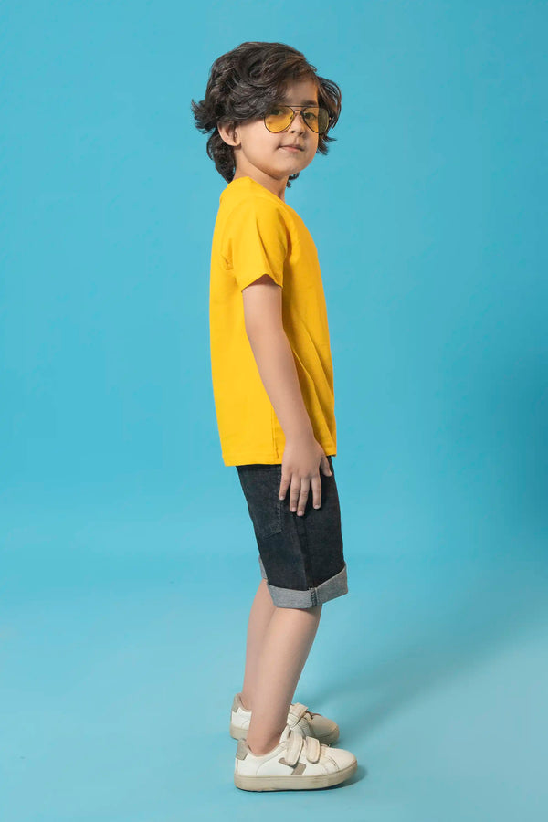 Casual Yellow Tee Reality