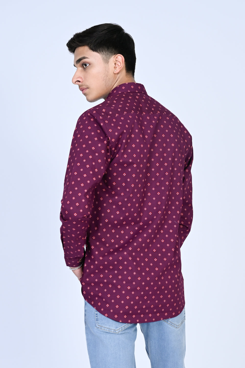 MEN MEHROON CASUAL SHIRT Reality