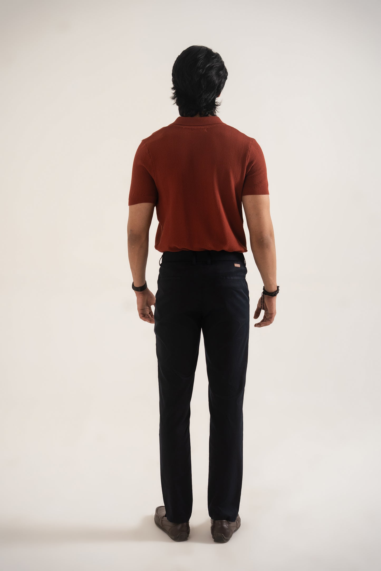 PREMIUM KNITTED RUST POLO Reality