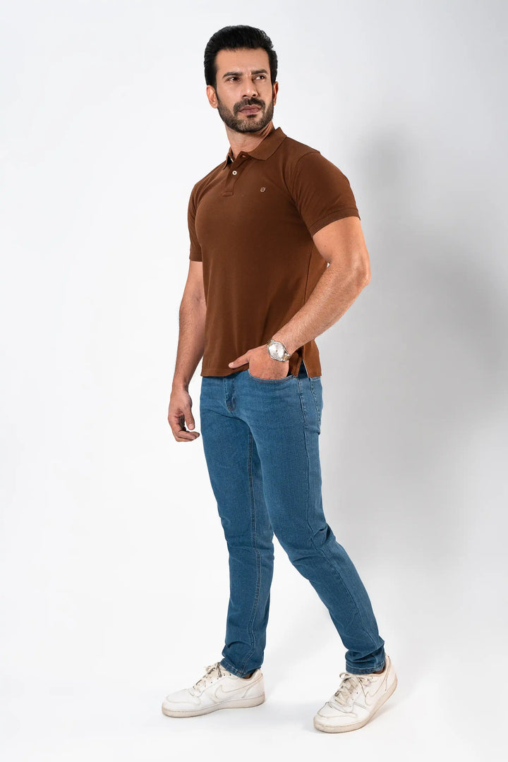 MEN BROWN BASIC POLO Reality