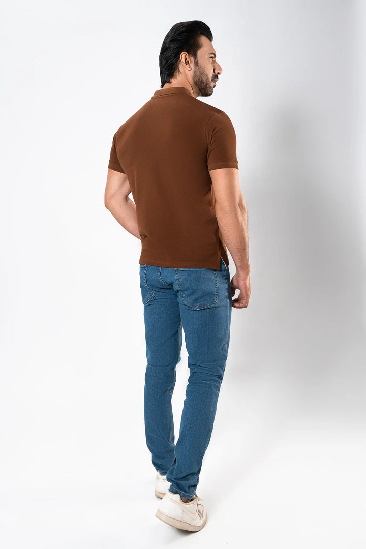 MEN BROWN BASIC POLO Reality