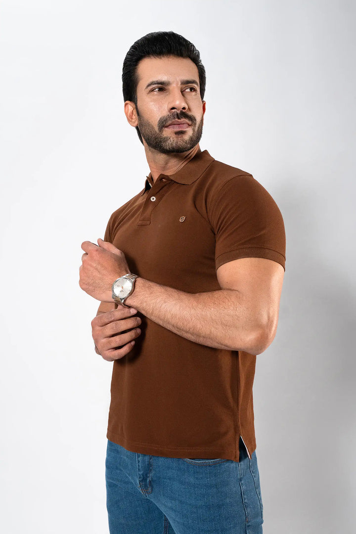 MEN BROWN BASIC POLO Reality