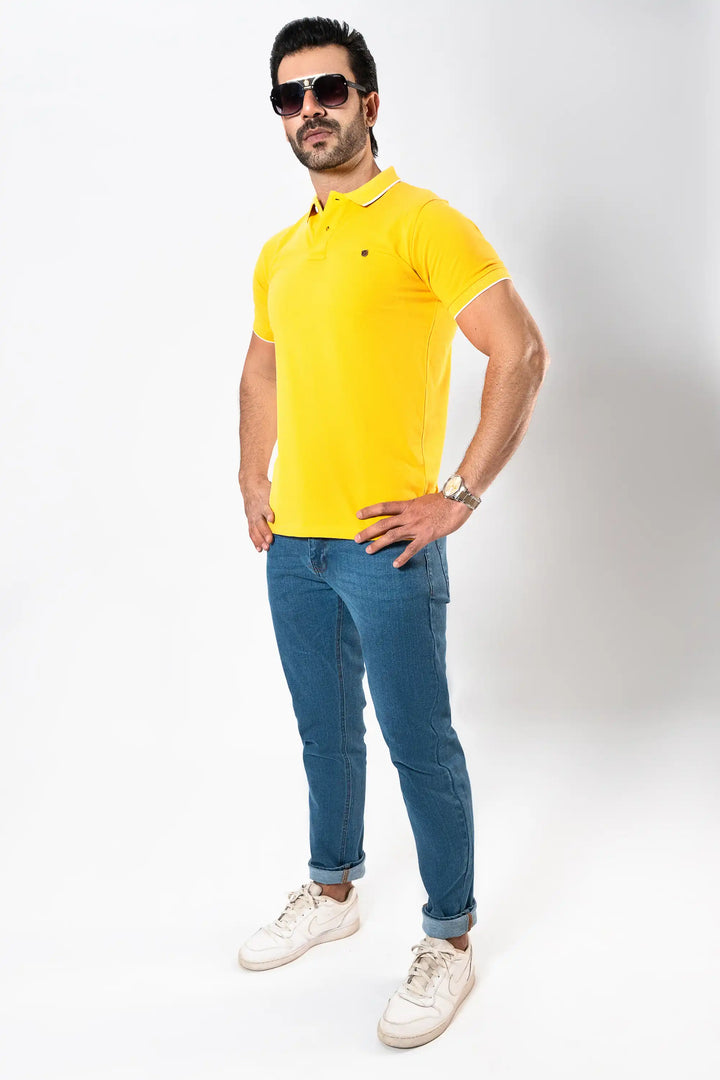 MEN Mustard POLO Reality