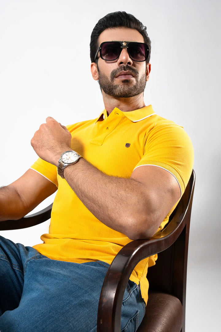 MEN Mustard POLO Reality