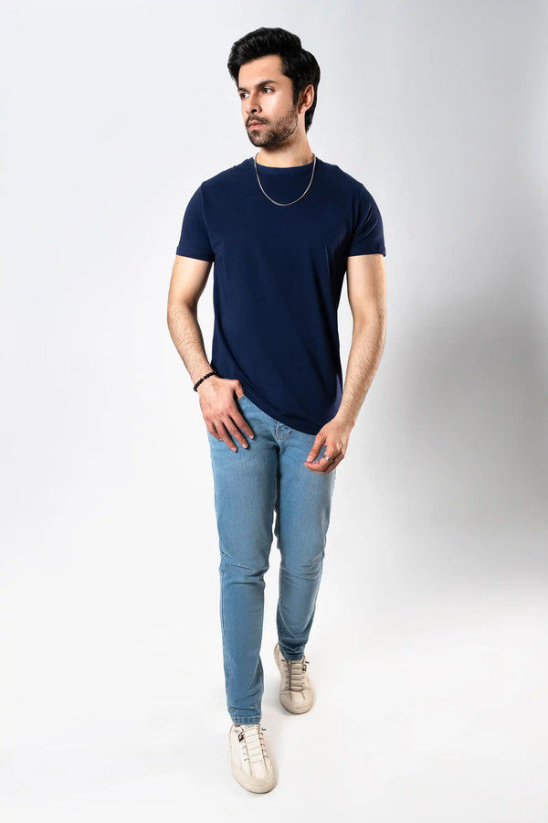 MEN NAVY BASIC T-SHIRT Reality