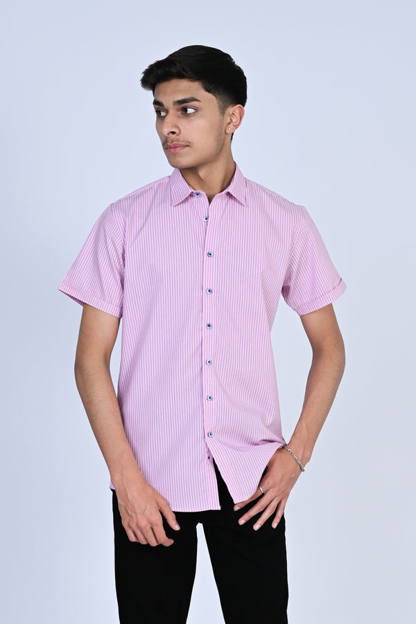 MEN LIGHT PINK CASUAL SHIRT Reality