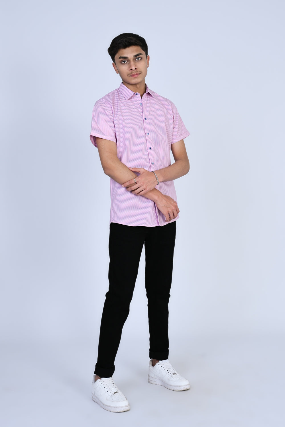 MEN LIGHT PINK CASUAL SHIRT Reality