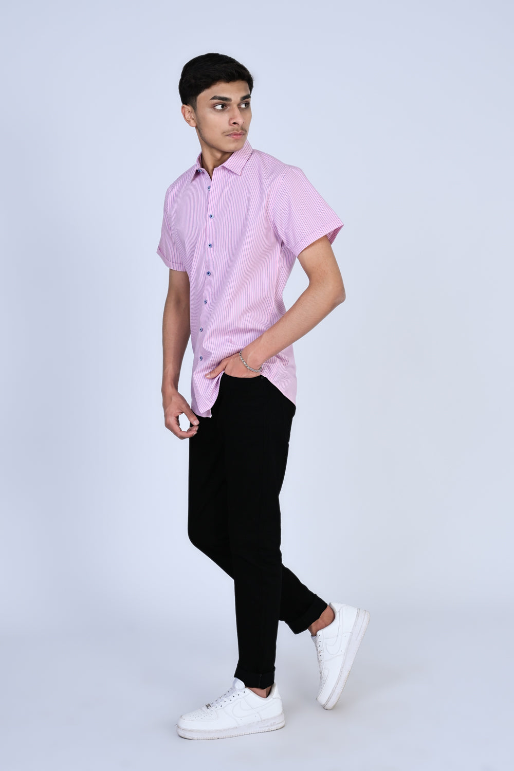 MEN LIGHT PINK CASUAL SHIRT Reality