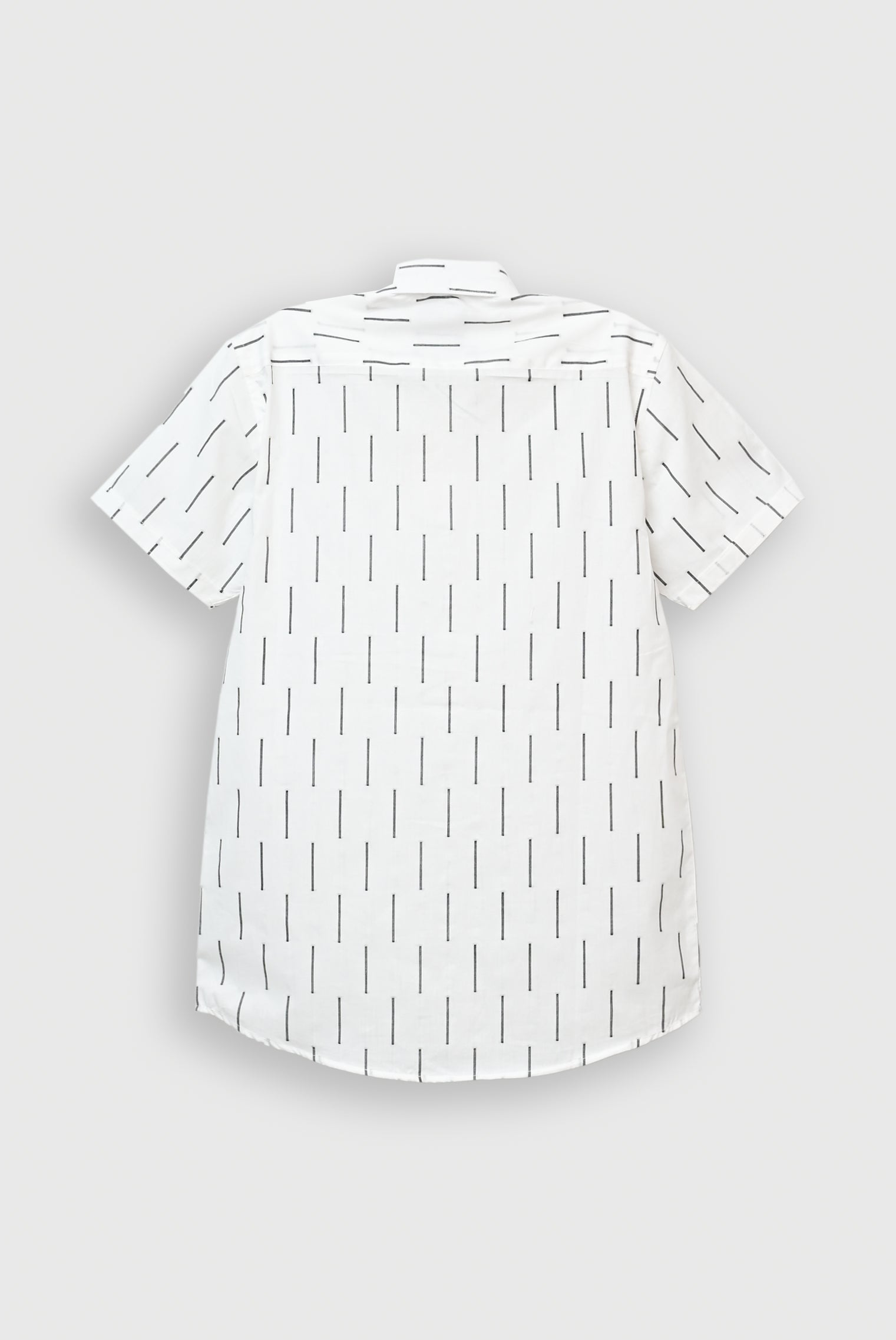 OFF WHITE STRIPED H/S CASUAL SHIRT Reality