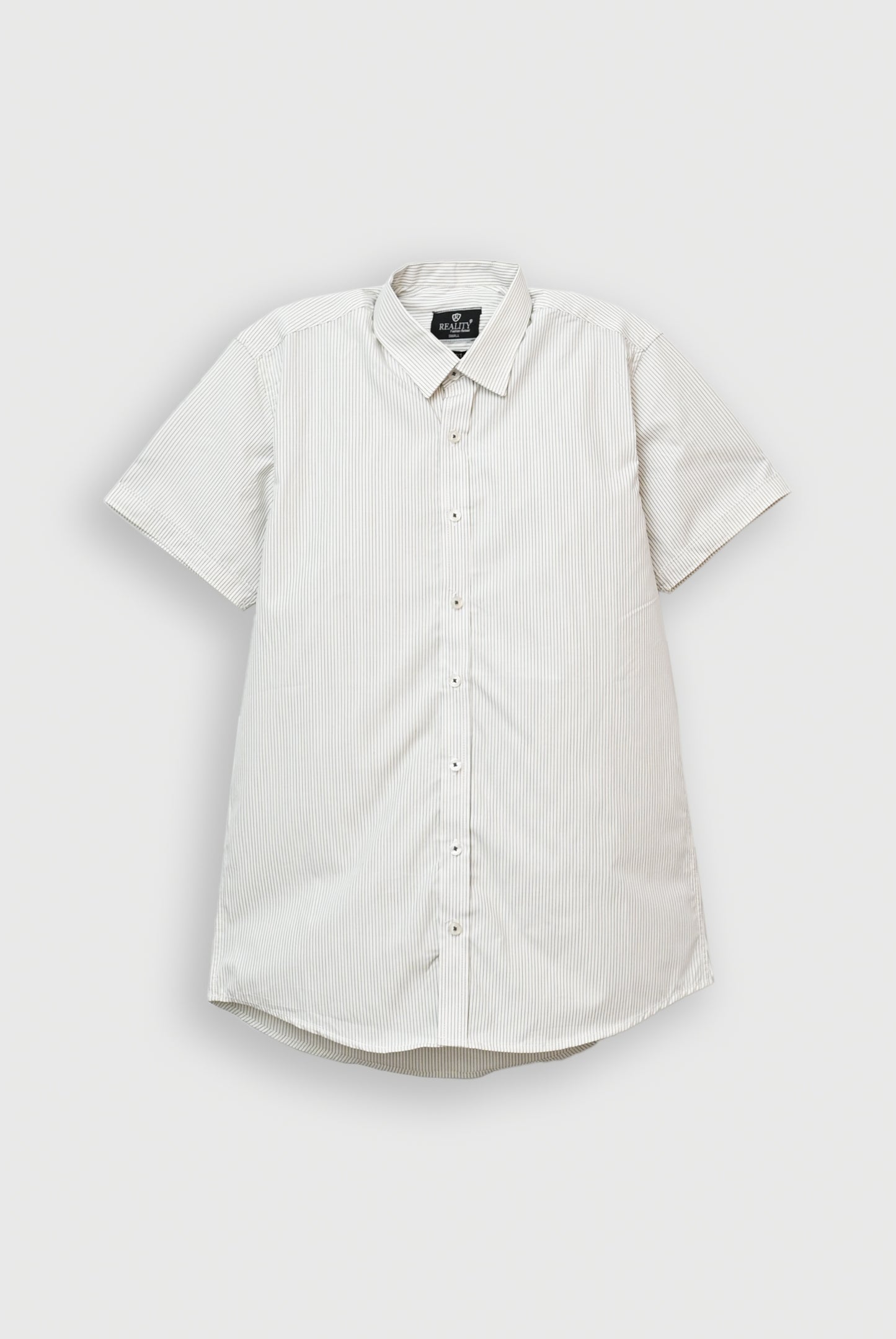 BLACK LINE STRIPED H/S CASUAL SHIRT
