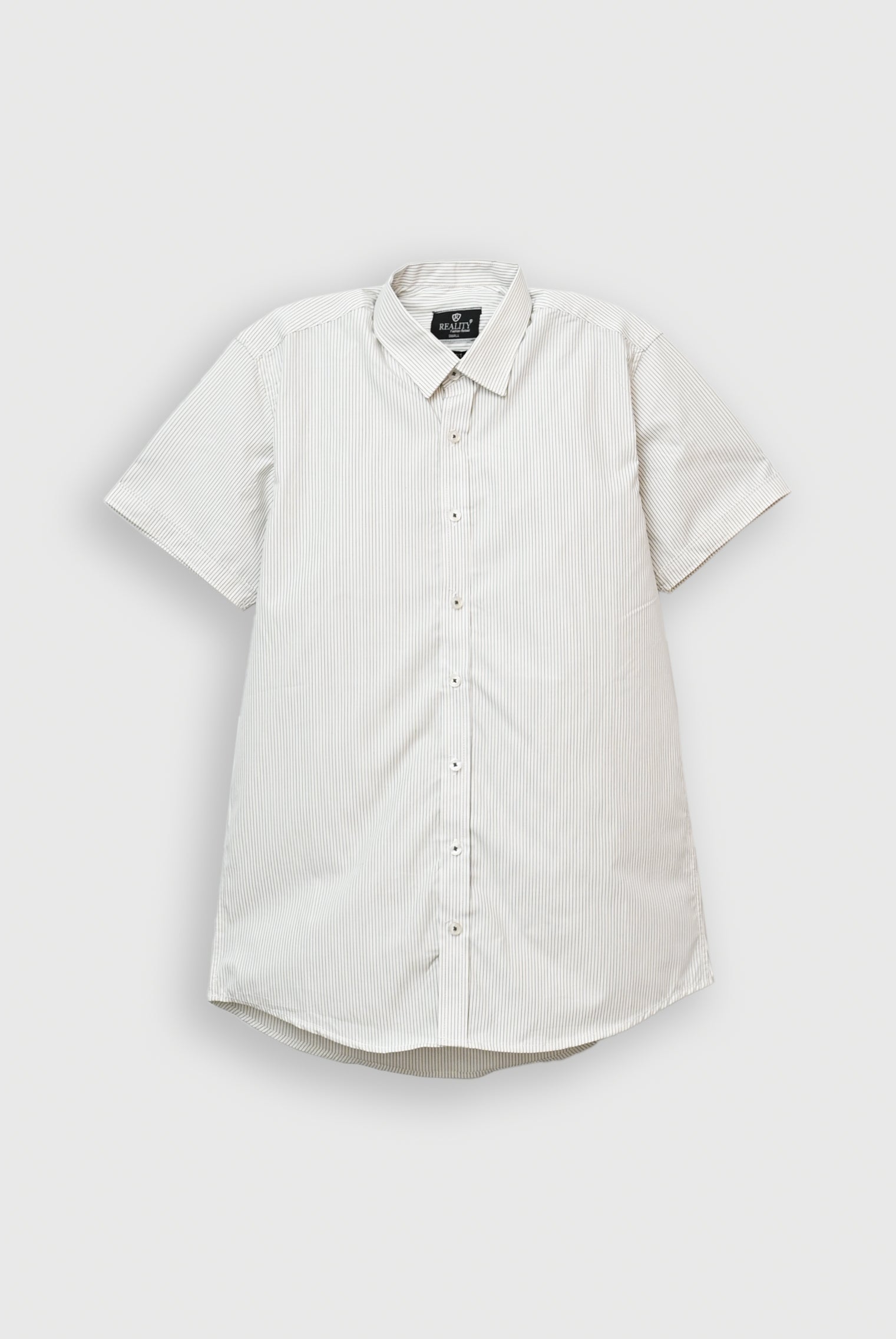BLACK LINE STRIPED H/S CASUAL SHIRT