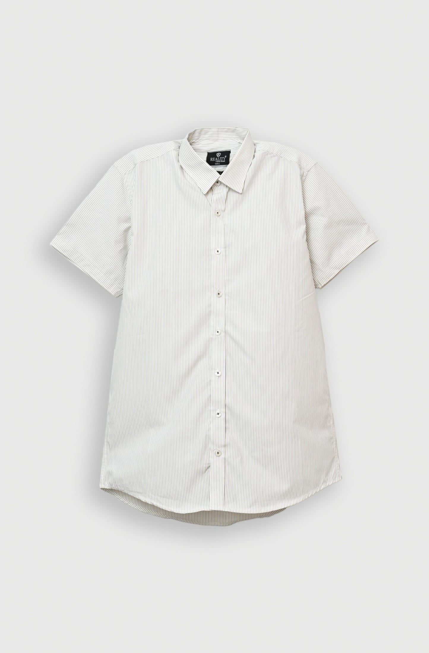 BLACK LINE STRIPED H/S CASUAL SHIRT Reality