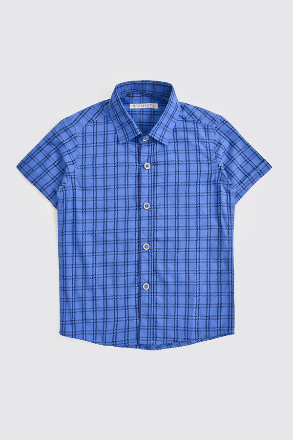 Blue Classic Checked Shirt